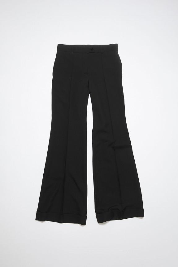 Acne Studios Tailored Flared Trousers Black FN-WN-TROU001062 