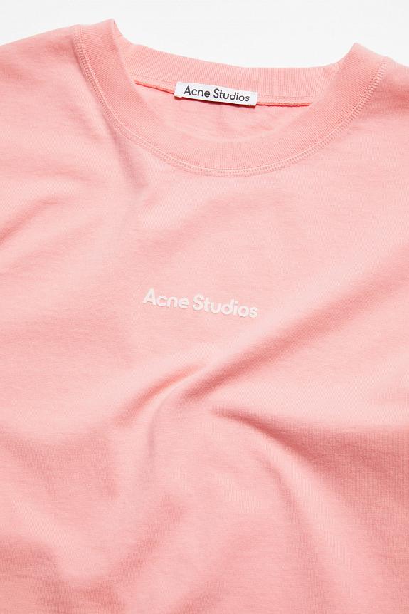 Acne Studios T-Shirt Stamp Logo Pale Pink FN-WN-TSHI000636 2