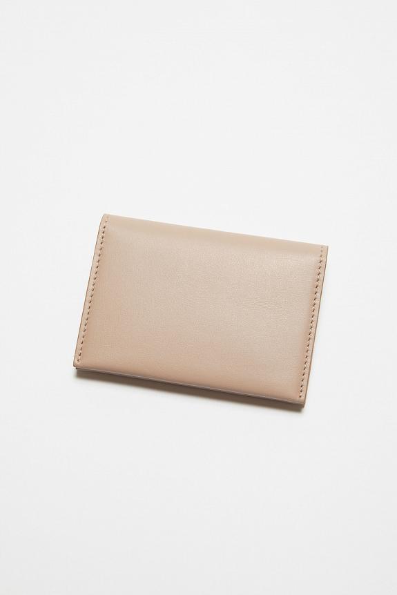 Acne Studios Folded Leather Wallet Taupe Beige FN-UX-SLGS000255-3