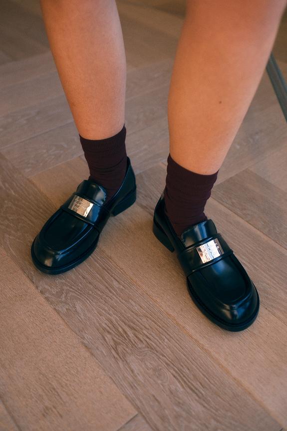 Acne Studios Leather Loafers FN-WN-SHOE000944 Black-6