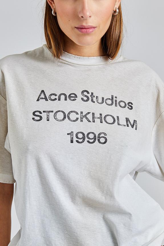 Acne Studios Logo T-Shirt Dusty White FN-UX-TSHI000013 