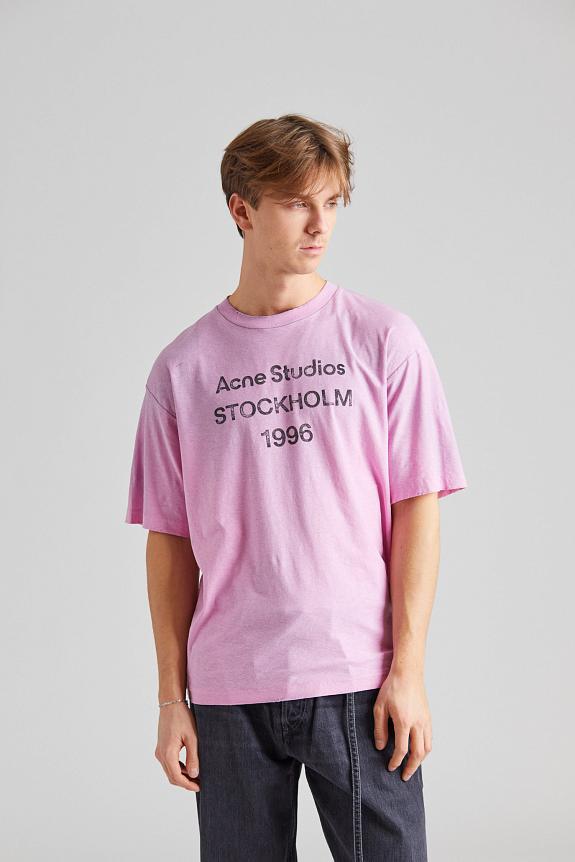 Acne Studios Logo T-shirt - Relaxed fit FN-UX-TSHI000013 Cotton Candy Pink-2