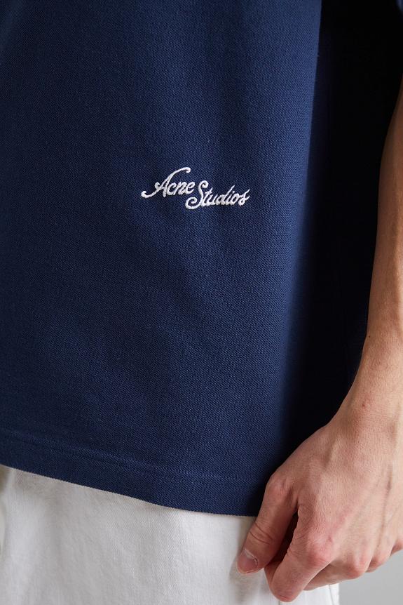 Acne Studios Logo t-shirt FN-UX-TSHI000121 Deep Blue-4