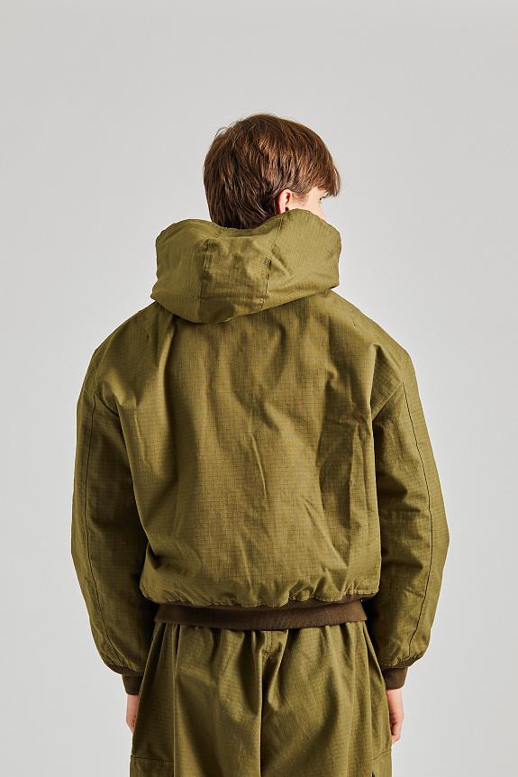 Acne Studios Ripstop Padded Jacket Olive Green FN-MN-OUTW001028-7