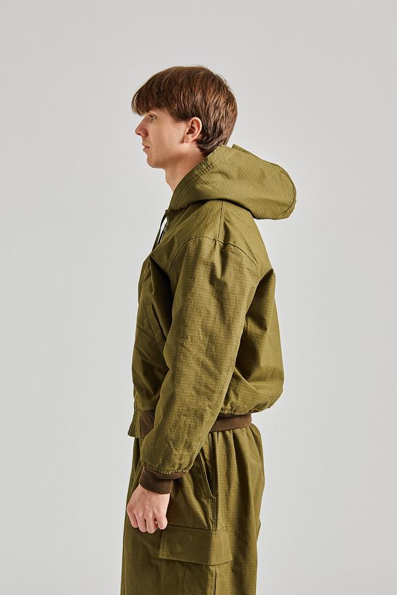 Acne Studios Ripstop Padded Jacket Olive Green FN-MN-OUTW001028-8