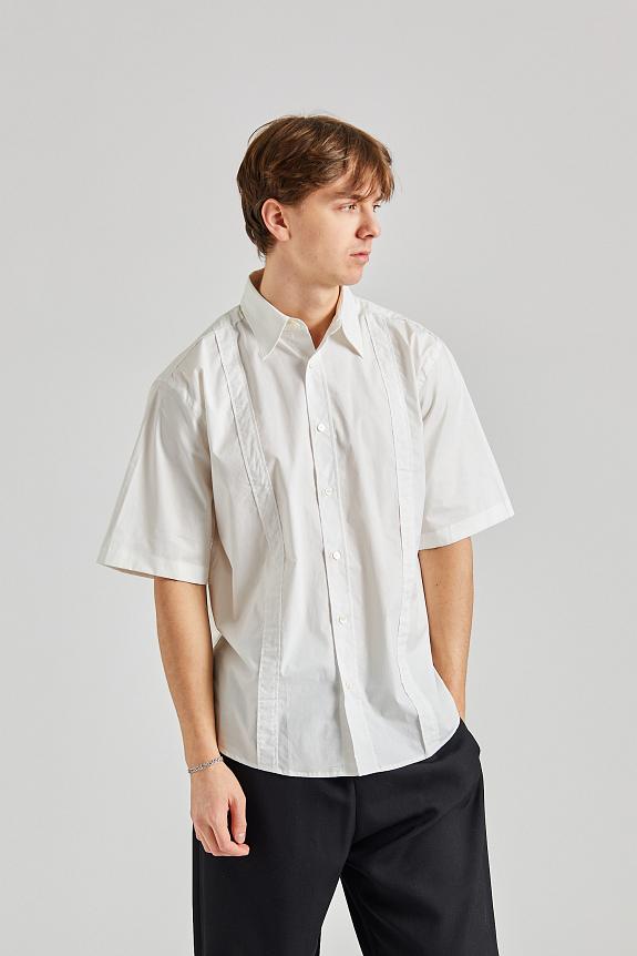 Acne Studios Short Sleeve Button-up Shirt White FN-MN-SHIR000742-1