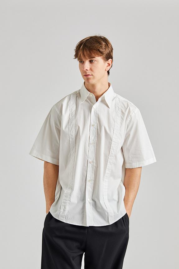 Acne Studios Short Sleeve Button-up Shirt White FN-MN-SHIR000742-4