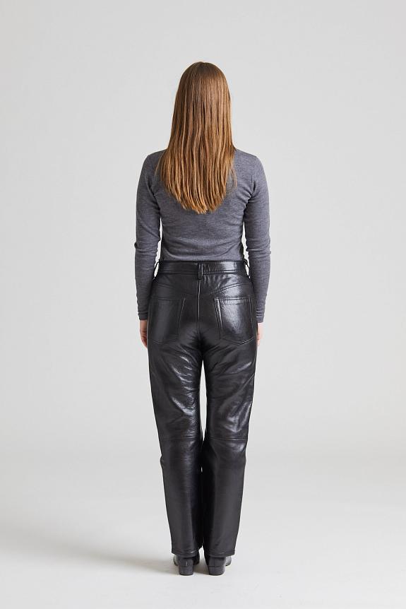 Acne Studios Straight Leather Pant FN-WN-TROU000654 Black-1