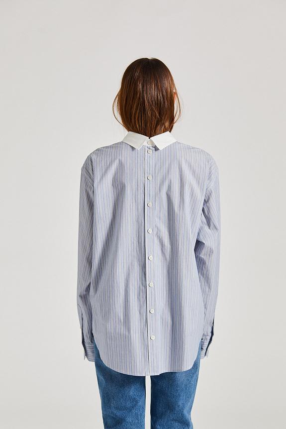 Acne Studios Stripe Shirt Blue/White FN-WN-BLOU001031 
