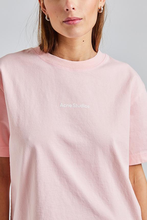 Acne Studios T-Shirt Stamp Logo Pale Pink FN-WN-TSHI000636 