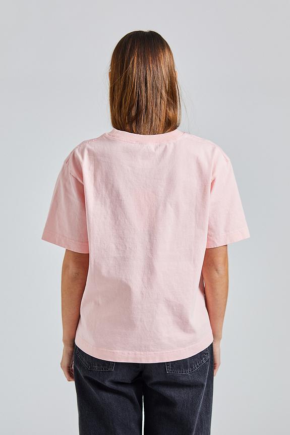 Acne Studios T-Shirt Stamp Logo Pale Pink FN-WN-TSHI000636 