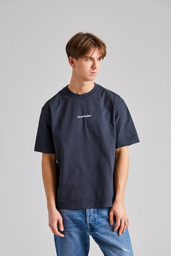 Acne Studios T-shirt Stamp Logo - Relaxed Fit FN-UX-TSHI000051 Black-2