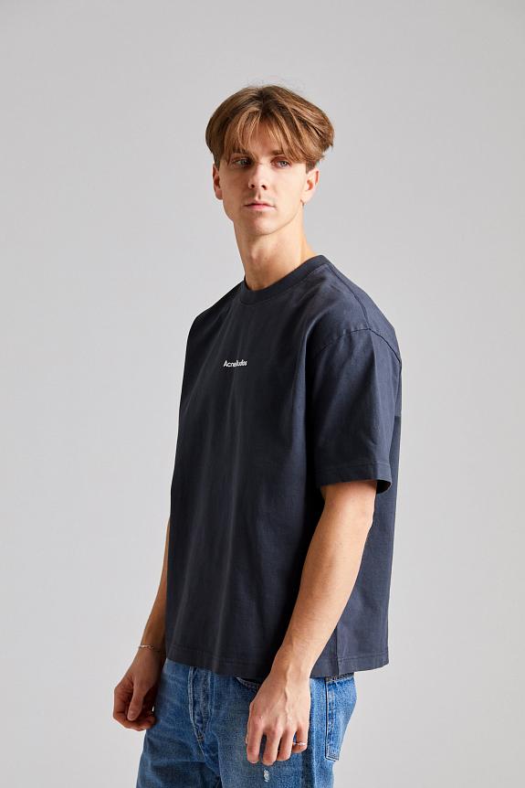 Acne Studios T-shirt Stamp Logo - Relaxed Fit FN-UX-TSHI000051 Black-1