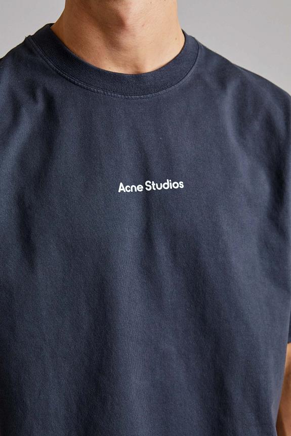 Acne Studios T-shirt Stamp Logo - Relaxed Fit FN-UX-TSHI000051 Black-4