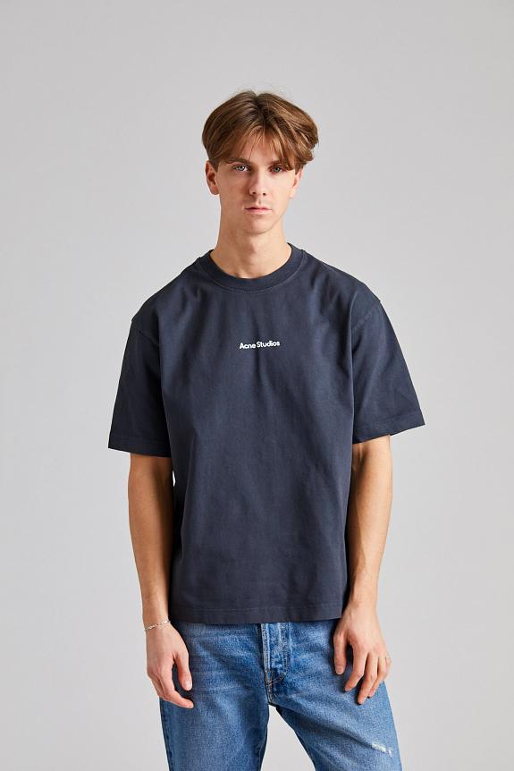 Acne Studios T-shirt Stamp Logo - Relaxed Fit FN-UX-TSHI000051 Black