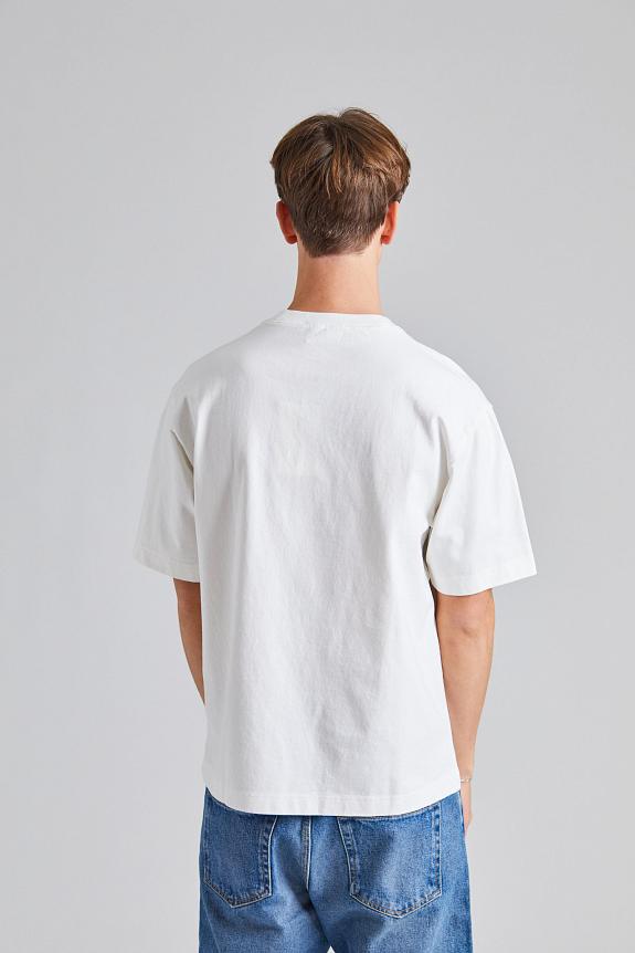 Acne Studios T-shirt Stamp Logo - Relaxed Fit Optic White FN-UX-TSHI000051-2