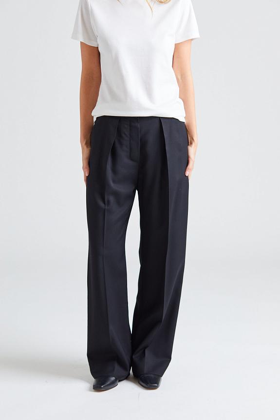 Acne Studios Tailored Herringbone Trousers Black FN-WN-TROU001049 