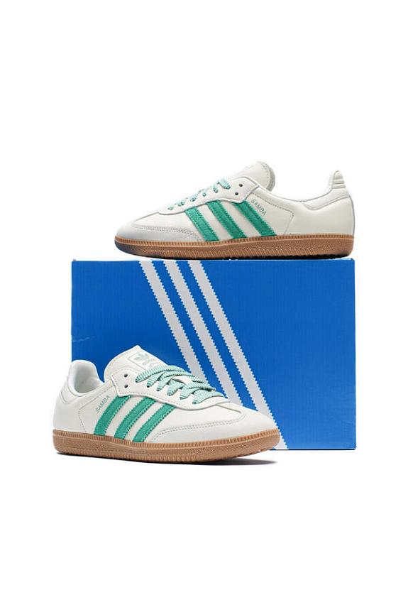 Adidas Samba OG Offwhite/Green-4