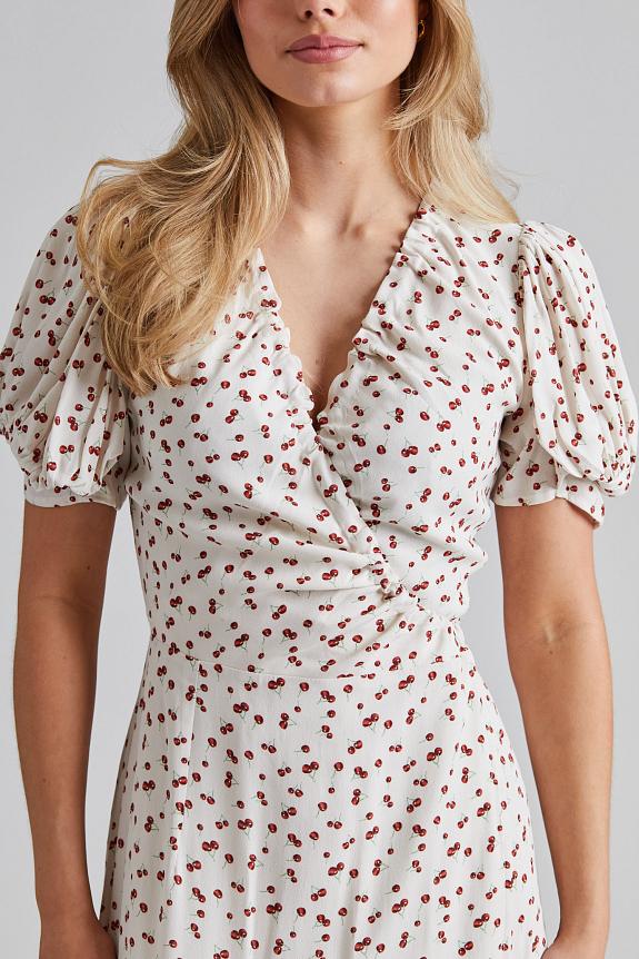 Adoore Ferrone Midi Dress White Cherry-3
