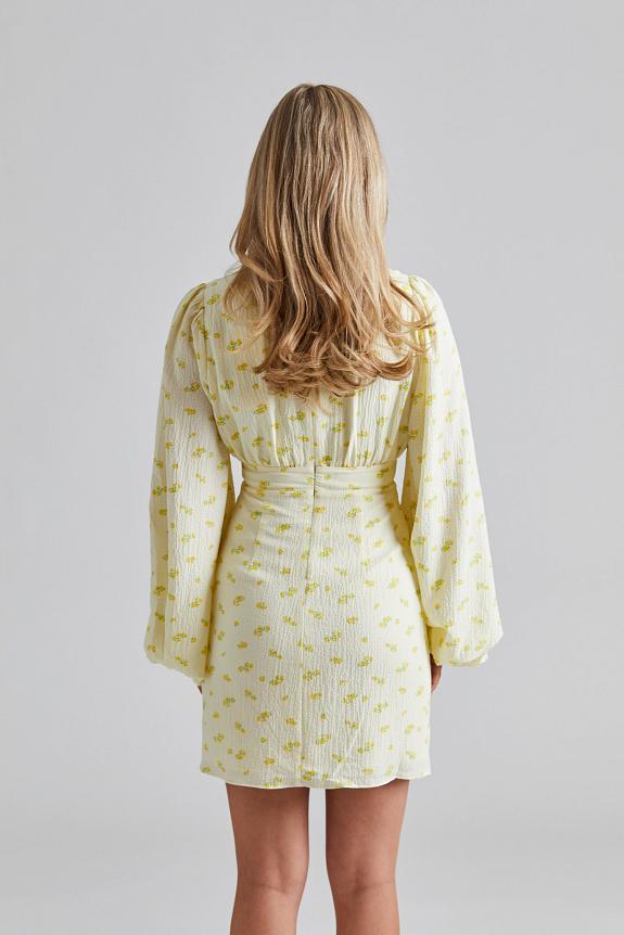 Adoore Florence Dress Pastel Yellow-1