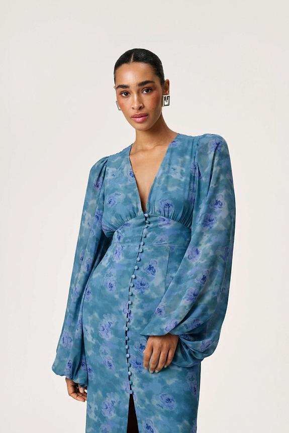 Adoore Positano Dress Dusty Blue-2