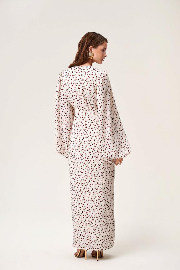 Adoore Positano Dress White Cherry-1