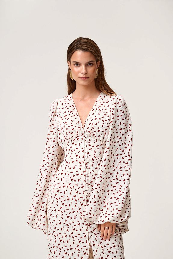 Adoore Positano Dress White Cherry-3