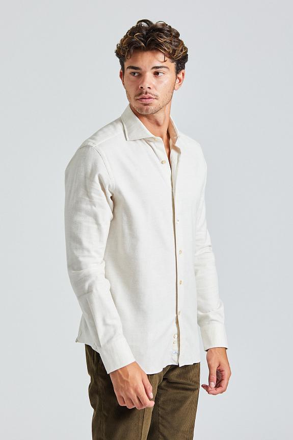 Alessandro Gherardi Regular Slim Flanella Creme-1