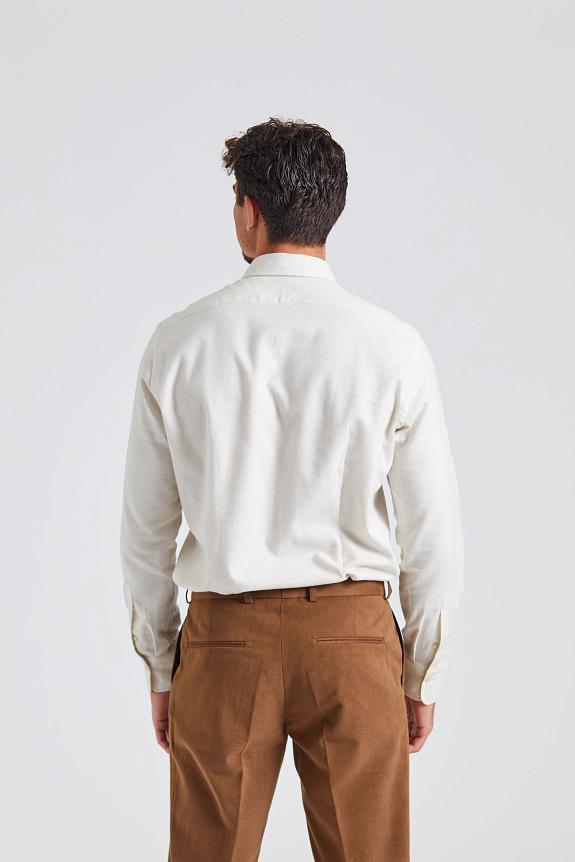 Alessandro Gherardi Regular Slim Flanella Creme-9