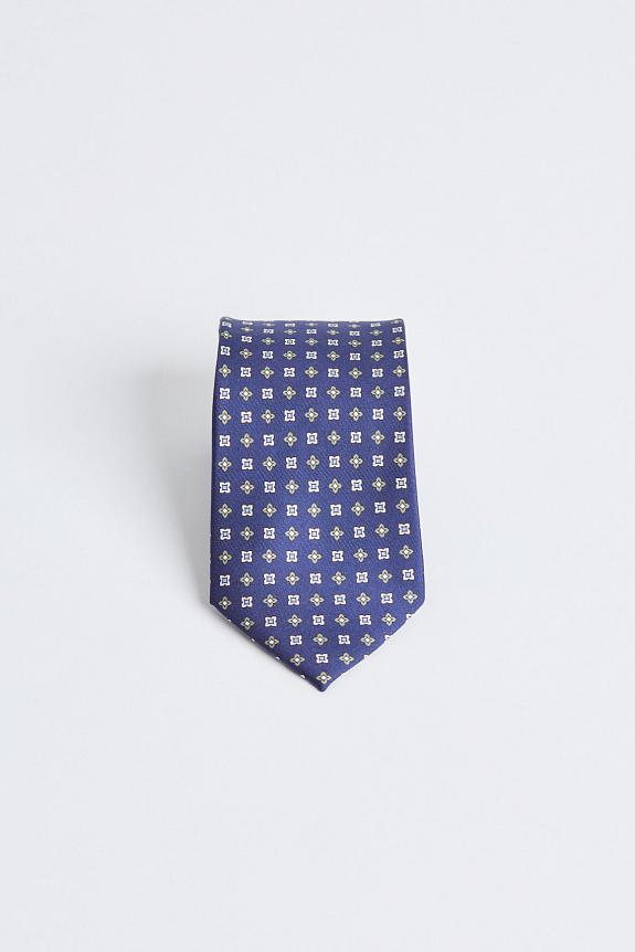 Amanda Christensen Classic Small Flower Tie Navy-1
