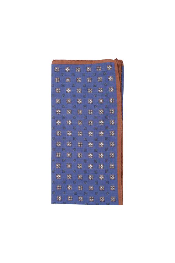 Amanda Christensen Cotton Voilé Medallion Bandana Navy
