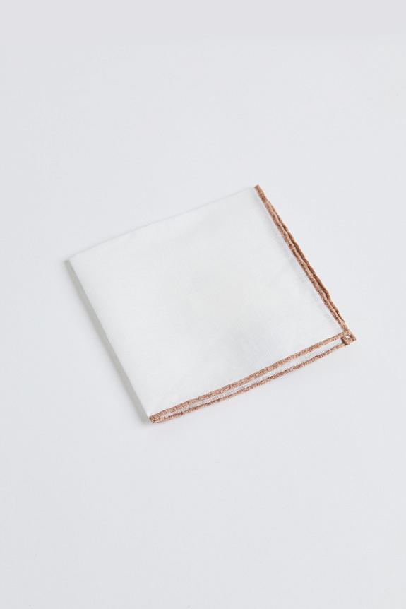 Amanda Christensen Pocket Square With Contrast Beige