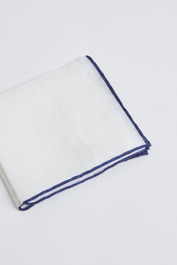 Amanda Christensen Pocket Square With Contrast Navy-1