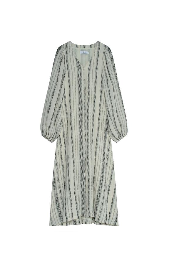 Arnie Says Milla Striped Gauze Ecru/Black