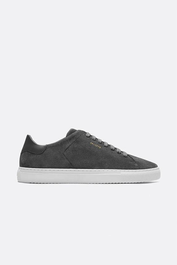 AXEL ARIGATO Clean 90 Suede Sneaker Dark Grey/White