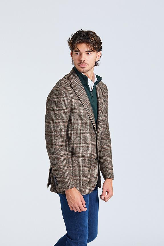 BARBA Jacket Jimmy Green Check-4