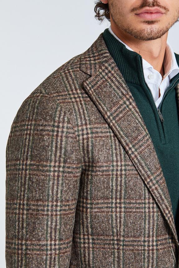 BARBA Jacket Jimmy Green Check-5