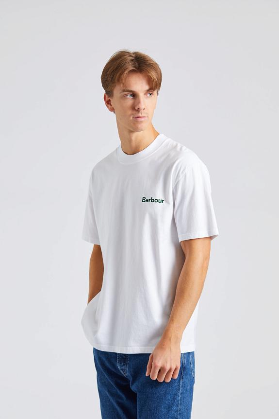 Barbour Bowery Tee White