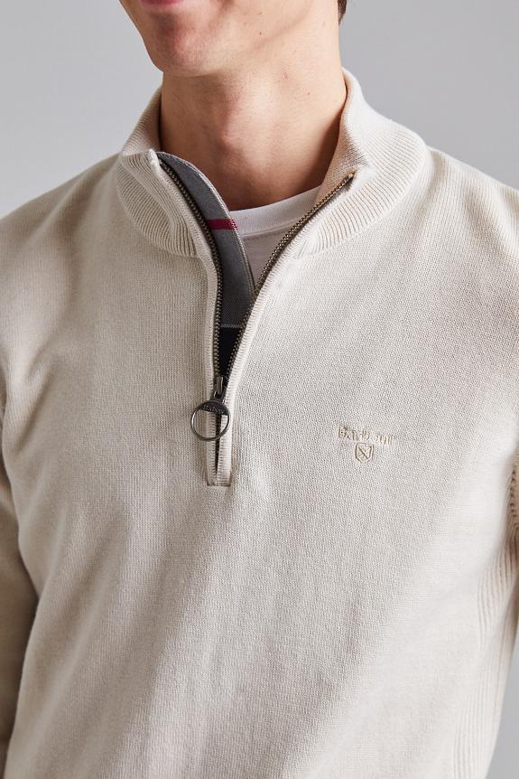 Barbour Cotton Half Zip Mist-3