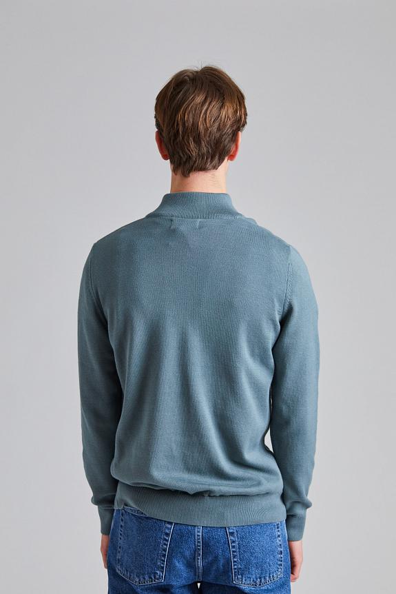 Barbour Cotton Half Zip Vintage Teal-3