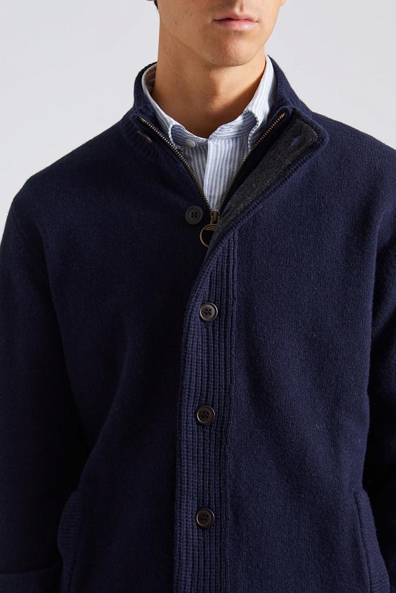 Barbour Essential Patch Zip Navy