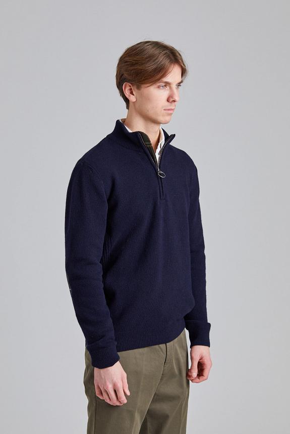 Barbour Holden Half Zip Navy-2