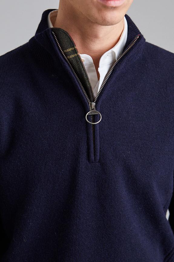 Barbour Holden Half Zip Navy-1