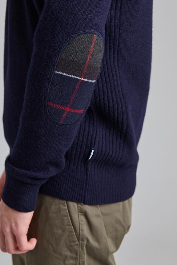 Barbour Holden Half Zip Navy-4
