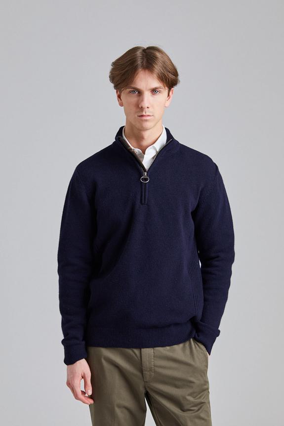 Barbour Holden Half Zip Navy