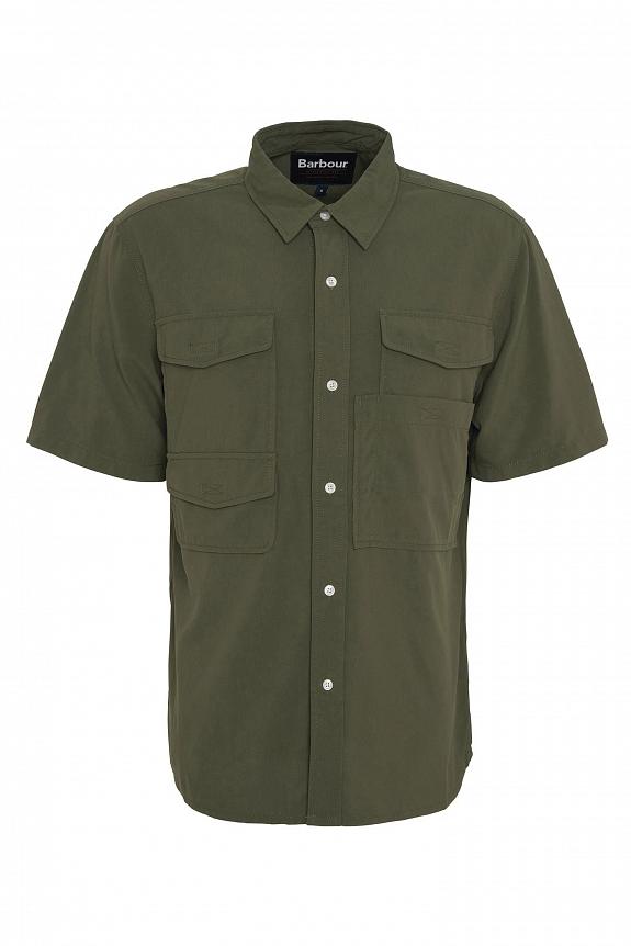 Barbour Lisle Safari Shirt Mid Olive-6