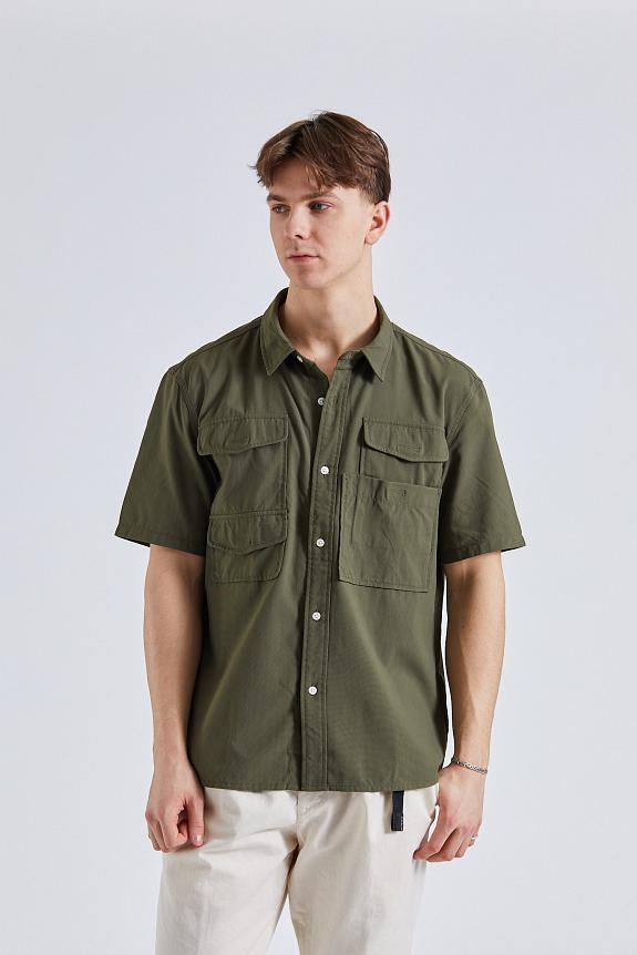 Barbour Lisle Safari Shirt Mid Olive-2