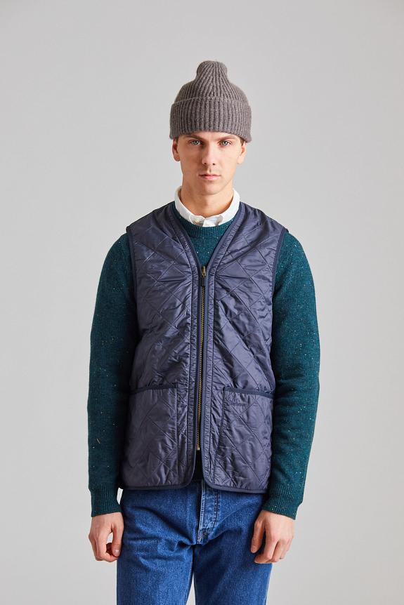 Barbour Polarquilt Waistcoat/Zip-In Liner Navy-1