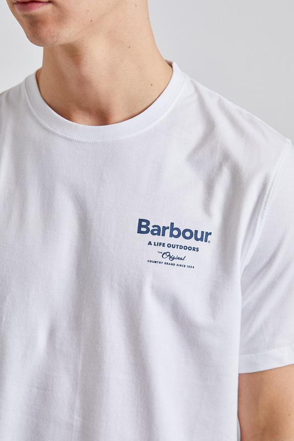 Barbour Satley Graphic Tee White 
