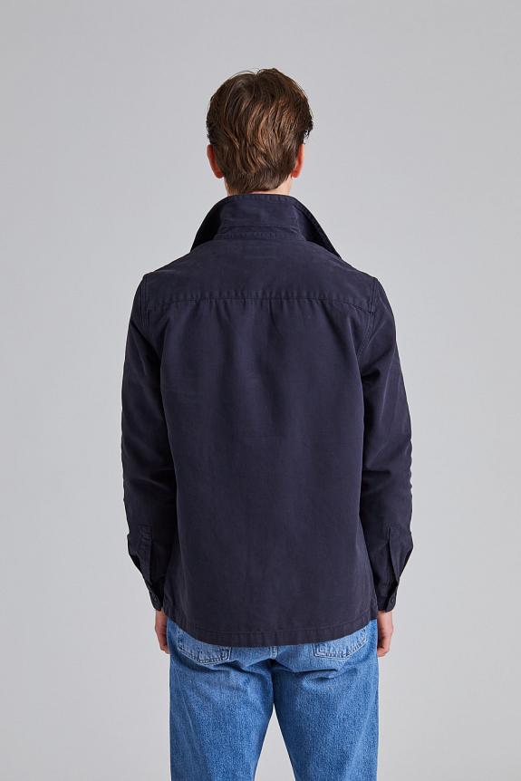 Barbour Washed Overshirt Navy-3